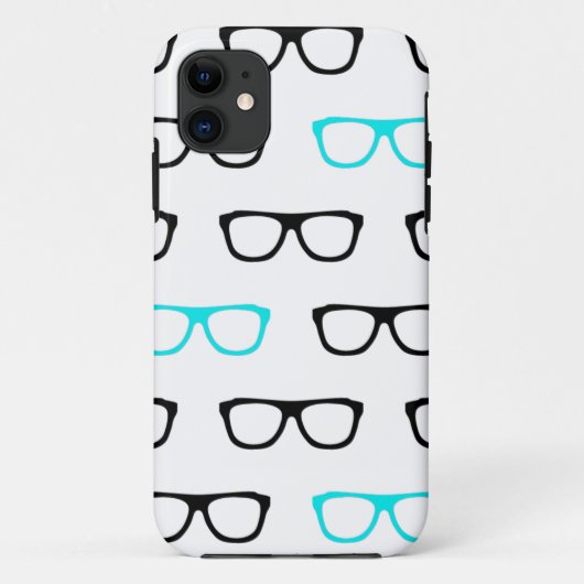 Brille blau Case-Mate iPhone hülle (Rückseite)