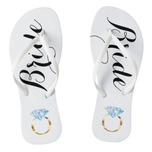 Brille Flip Flops mit Diamantring Badesandalen