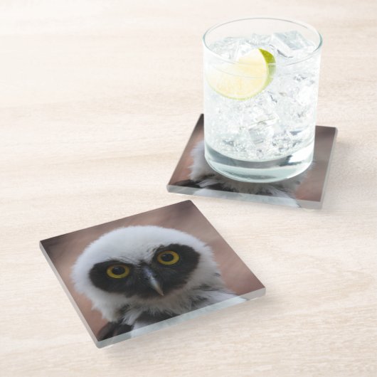 Brille Glasuntersetzer (Schrägansicht)