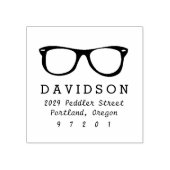 Brille Gummistempel (Prägung)