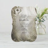 Brille in Cowboy Boots Ranch Brautparty Sepia Einladung (Stehend Vorderseite)