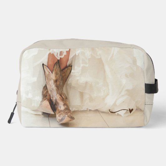 Brille in Stiefeln Waschbeutel (Rückseite)