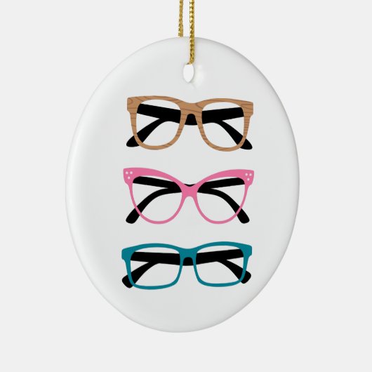 Brille Keramik Ornament (Rechts)