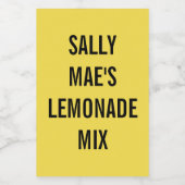 Brille Lebensmitteletikett (Einzelnes Label)