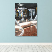 Brille Leinwanddruck (Insitu (Holzboden))