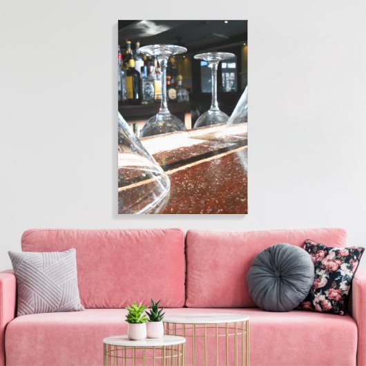 Brille Leinwanddruck (Insitu (Wohnzimmer))