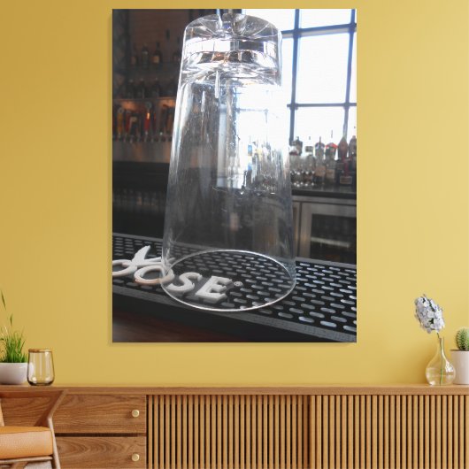 Brille Leinwanddruck (Insitu (Wohnzimmer))