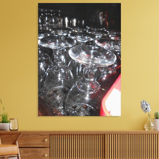 Brille Leinwanddruck (Insitu (Wohnzimmer))