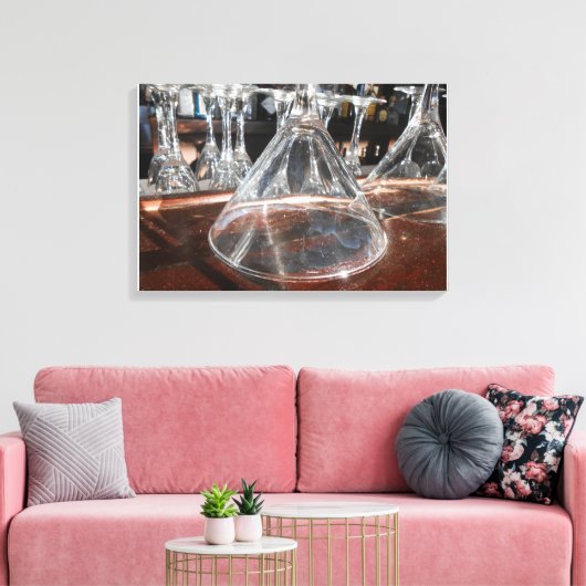 Brille Leinwanddruck (Insitu (Wohnzimmer))