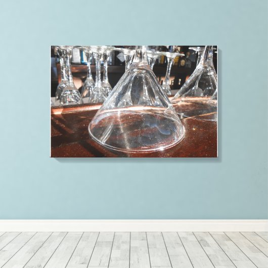 Brille Leinwanddruck (Insitu (Holzboden))