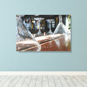 Brille Leinwanddruck (Insitu (Holzboden))