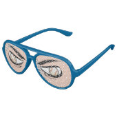 Brille mit Baseball-Funny-Augen Partybrille (Schrägansicht)