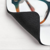 Brille mit Bifokalgläsern Mousepad (Ecke)