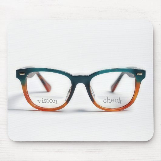 Brille mit Bifokalgläsern Mousepad (Vorne)