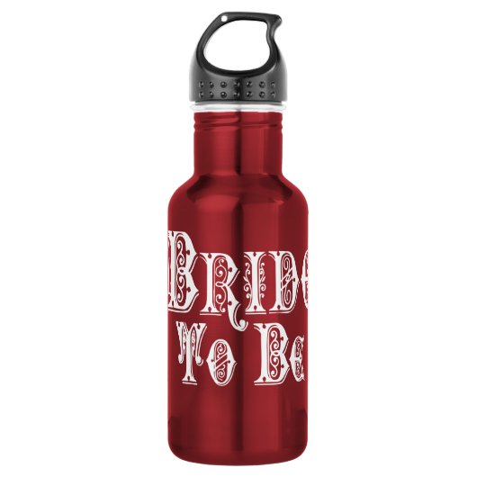 Brille mit Schleier, Extravaganter Weiß Edelstahlflasche (Vorderseite)