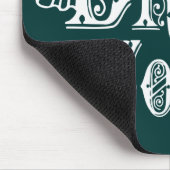 Brille mit Schleier, Extravaganter Weiß Mousepad (Ecke)
