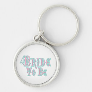 Brille mit Schleier, Rosa und Aquamariner Art Schlüsselanhänger