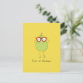 Brille Niedlich & Funny Postcard Postkarte (Stehend Vorderseite)