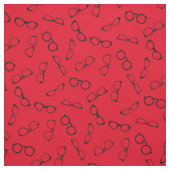 Brille Niedlich Optometrikerrot Stoff (Muster)
