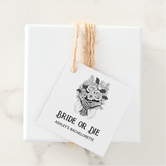 Brille oder Die Halloween-Junggeselinnen-Abschied Geschenkanhänger (Beispiel)