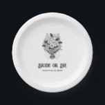 Brille oder Die Halloween-Junggeselinnen-Abschied Pappteller<br><div class="desc">Papier Teller für einen lustigen,  spoky-thematischen Junggeselinnen-Abschied. Sie können den Text an Ihre Veranstaltung anpassen.</div>