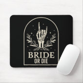 Brille oder Die Skeleton Hand Gothic Chelorette Pa Mousepad (Mit Mouse)