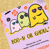 Brille oder Ghoul Retro Ghost Halloween Gender Ent Einladung