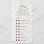 Brille oder Groom - Brautparty-Spielkarten (Vorderseite)