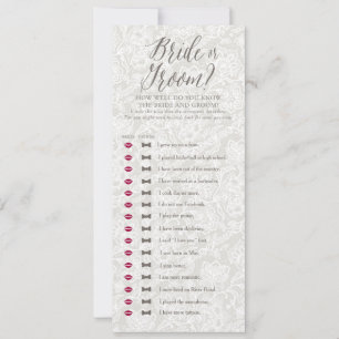 Brille oder Groom - Brautparty-Spielkarten