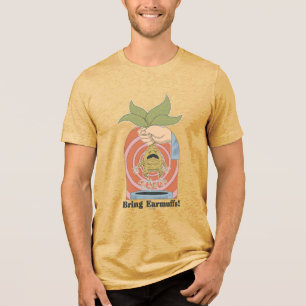 "Brille Ohrenwärmer!" Kreischender Mandrake Grafik Tri-Blend Shirt