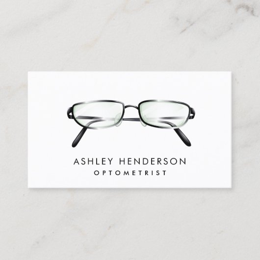 Brille| Optimierte Visitenkarten Visitenkarte (Vorderseite)