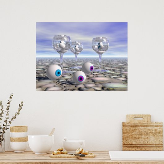 Brille Poster (Küche)