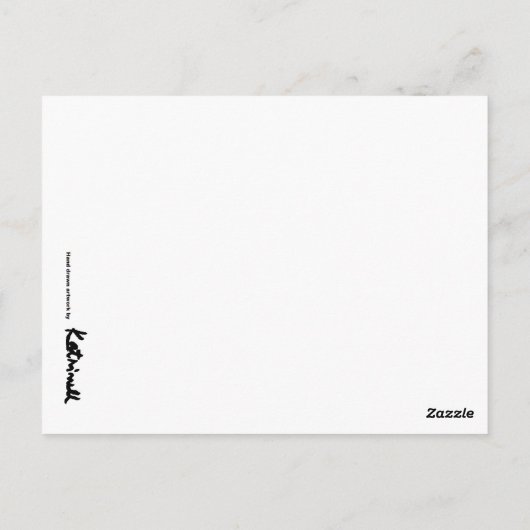 Brille Postkarte (Rückseite)