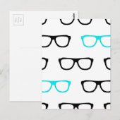 Brille Postkarte (Vorne/Hinten)