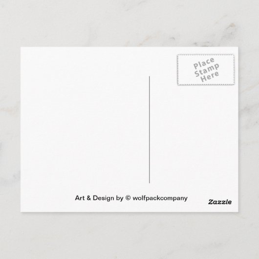 Brille Postkarte (Rückseite)