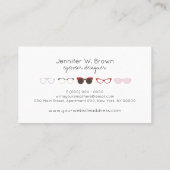 Brille, Red Yellow Green Visitenkarte (Rückseite)