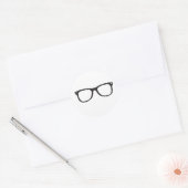 BRILLE RUNDER AUFKLEBER (Umschlag)