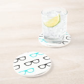 Brille Sandstein Untersetzer (Seite)