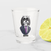 Brille Schnapsglas (Vorderseite)