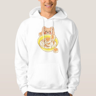 Brille Shiba Piou: Kawaii Tofu-Schüssel-Herausford Hoodie