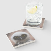 Brille Steinuntersetzer (Seitenansicht)