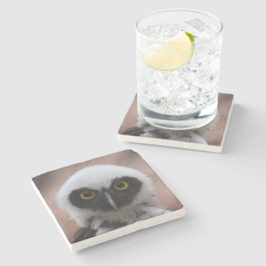 Brille Steinuntersetzer (Seitenansicht)