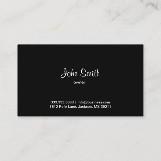 Brille und Book Ripped Visitenkarte (Rückseite)