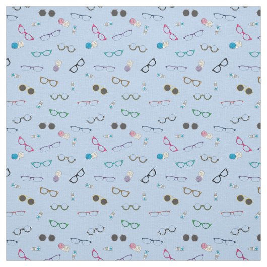 Brille und Kontaktlinsen Stoff (Muster)