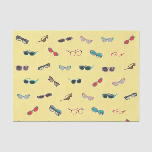 Brille und Sonnenbrille Seidenpapier (Vorderseite)