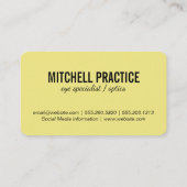 Brille Visitenkarte (Rückseite)