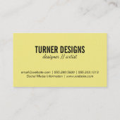 Brille Visitenkarte (Rückseite)