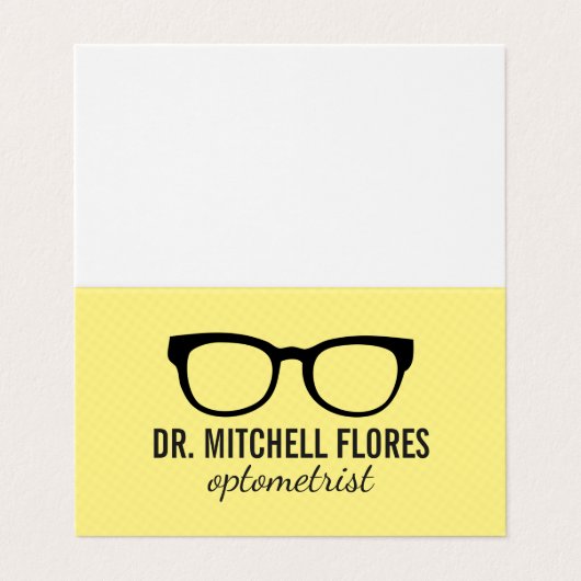 Brille Visitenkarten (Außenseite Aufgefaltet)