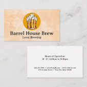 Brille von Bier | Brauerei Visitenkarte (Vorne/Hinten)