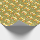 Brille von Biermustern Geschenkpapier (Ecke)